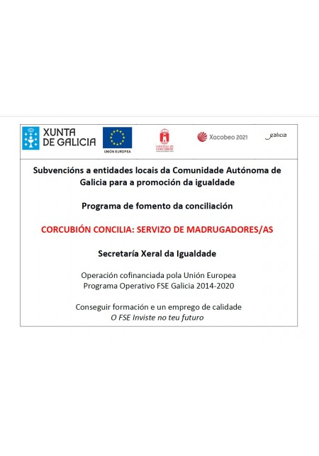 CORCUBION CONCILIA: SERVICIO DE MADRUGADORES/AS